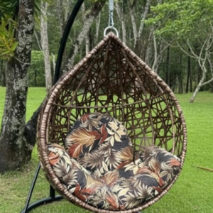 BALANÇO GOTA FIBRA SINTÉTICA ALMOFADA RIVIEIRA MARROM